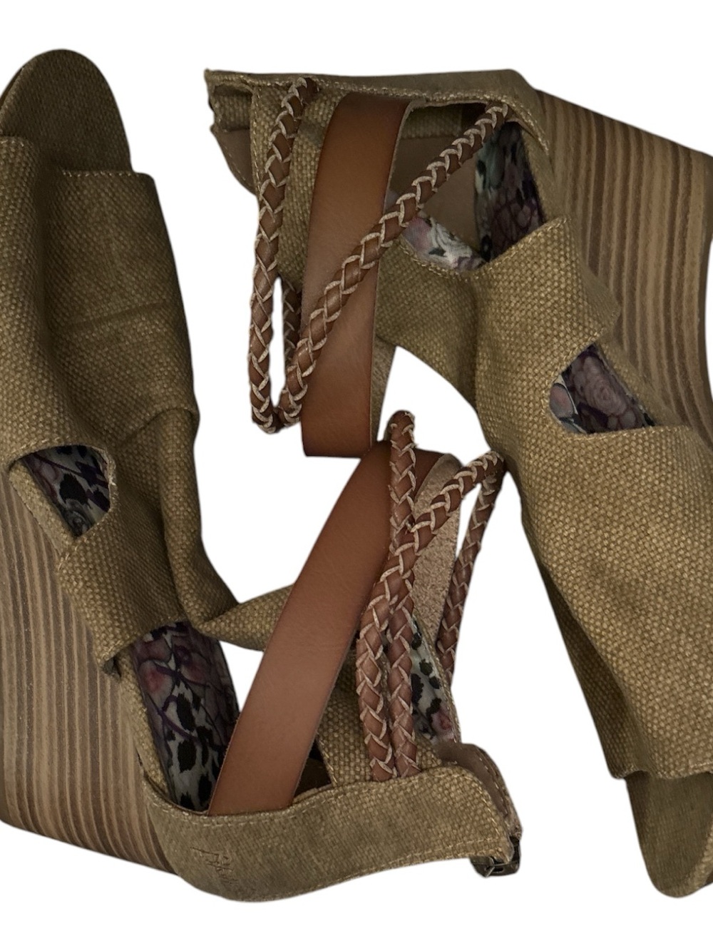 Blowfish Woven Espadrille Wedge Sandals